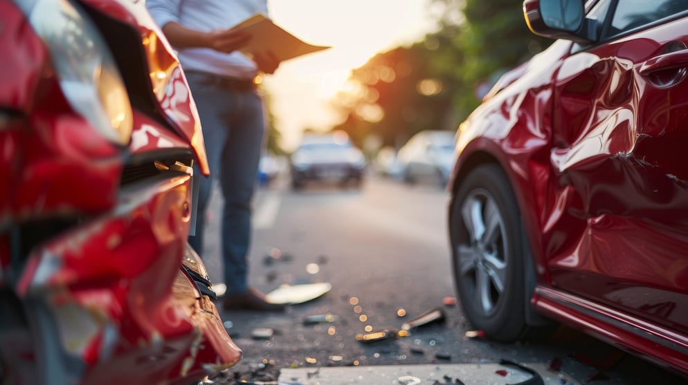 insurance-agents-are-negotiating-with-injured-party-due-accident-two-cars-colliding